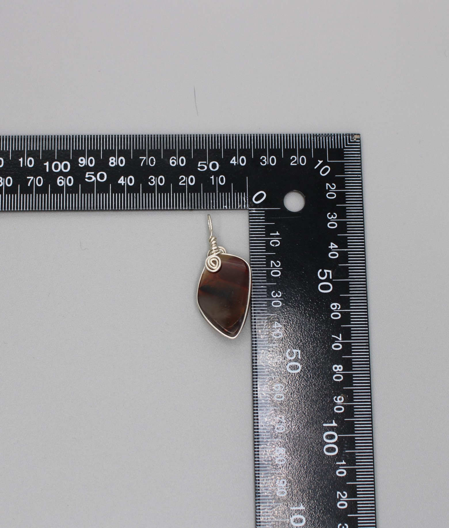 Fluorescent Ankara Agate Pendant - Image 7