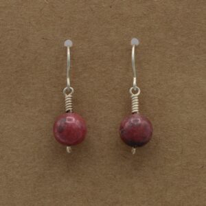 Rhodonite Dangle Earring