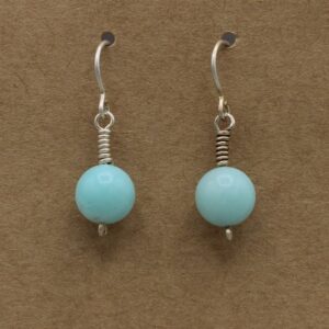 Blue Aventurine Dangle Earring