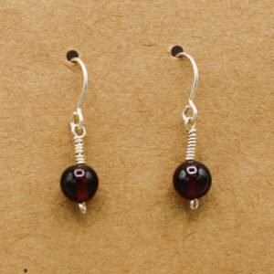 Garnet Dangle Earring