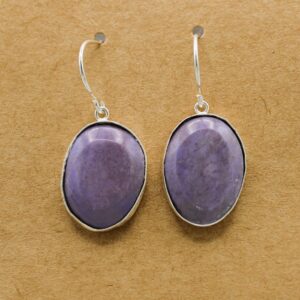 Turkiyenite Oval Bezel Dangle Earring