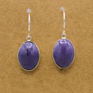 Turkiyenite Oval Bezel Dangle Earring