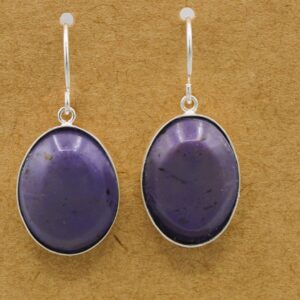 Turkiyenite Oval Bezel Dangle Earring