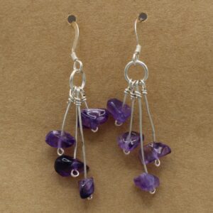Amethyst Multi-Drop Earring