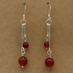 Carnelian Double-Drop Earring
