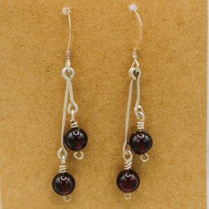 Garnet Double-Drop Earring